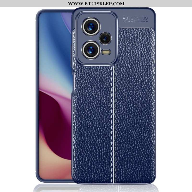 Etui do Xiaomi Redmi Note 12 Pro Efekt Skóry Liczi Z Podwójną Linią